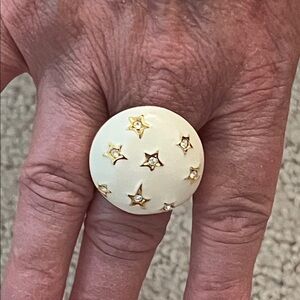 NWOT Kenneth Jay Lane Crystal Star Ring